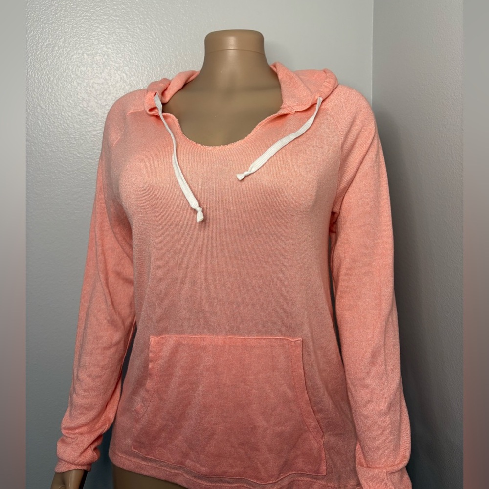 Peach Hooded Pullover
